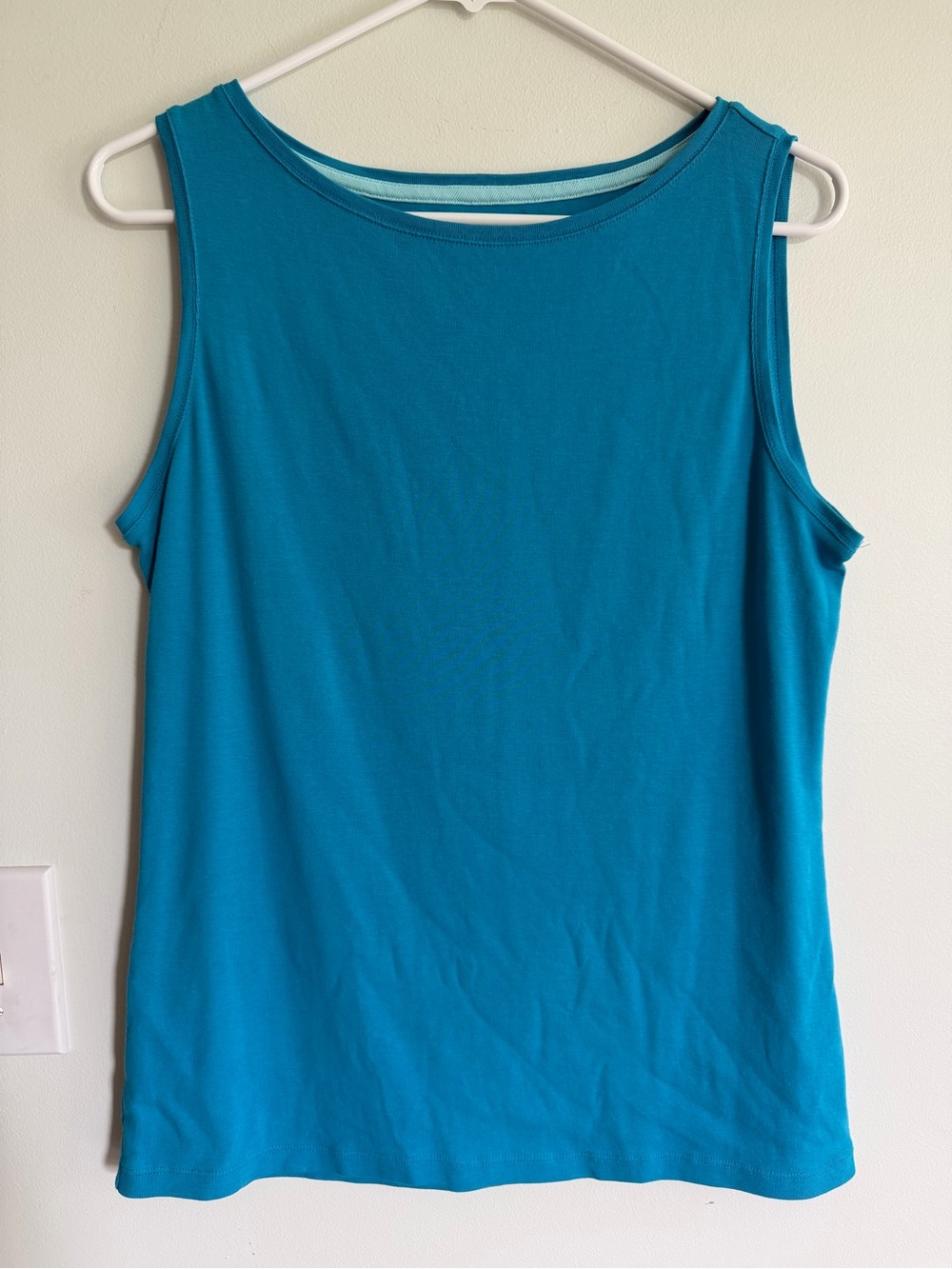 Talbots Pima Cotton Talbots Teal Blue Sleeveless Tank Top